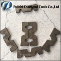 W Shape Abrasive Cutting Tools Segmento de diamante para granito Slab